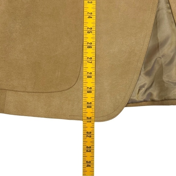 Vintage Neiman Marcus Men's Suede 2 Button Blazer Tan Size 42 - Picture 11 of 11
